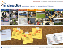 Tablet Screenshot of imagine-action.ca